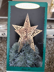 1995 Vintage Hallmark Shining Star Dimensional Brass Mini Tree Topper HALLMARK - KOEEK