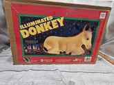 () Vtg General Foam Blow Mold Donkey Christmas Nativity Lighted USA SEALED GENERAL FOAM - KOEEK