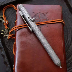 EDC Titanium Pocket Ball Pen Office Signature Working Pen Outdoor Portable Pen 07FC0E-D4 - KOEEK