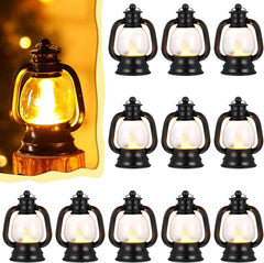 12 mini lantern decorations 4-inch Western lantern tabletop centerpiece 07FC0E-D4 - KOEEK