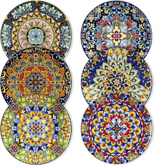 Salad Plate Set (6-8.5 inches), Ceramic Dessert Plate, Small Dinner Plate Set. 07FC0E-D4 - KOEEK