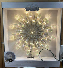 NIB - 13.5" Lighted Starburst Snowflake Tree Topper - 37 Lights - Wondershop WONDERSHOP - KOEEK