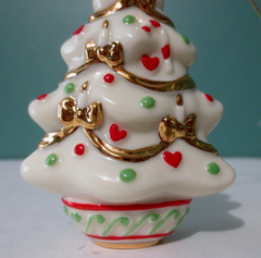 LENOX - Porcelain Decorative CHRISTMAS TREE Ornament - 3" Tall LENOX - KOEEK