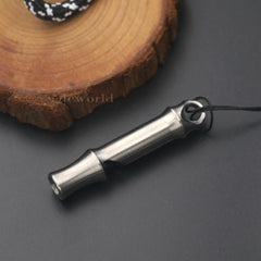TC4 Outdoor Titanium Whistle Necklace Lanyard EDC Survival Key chain Tool W-35T 07FC0E-D4 - KOEEK