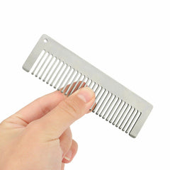 Titanium Antistatic Keychain Comb Unique Fashion Pocket Comb Health Hair CombEDC EDC - KOEEK