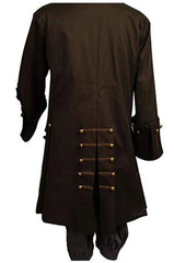 Pirates of the Caribbean Cosplay Jack Sparrow Full Suit Costume Outfit Coat Hot 07FC0E-D4 - KOEEK
