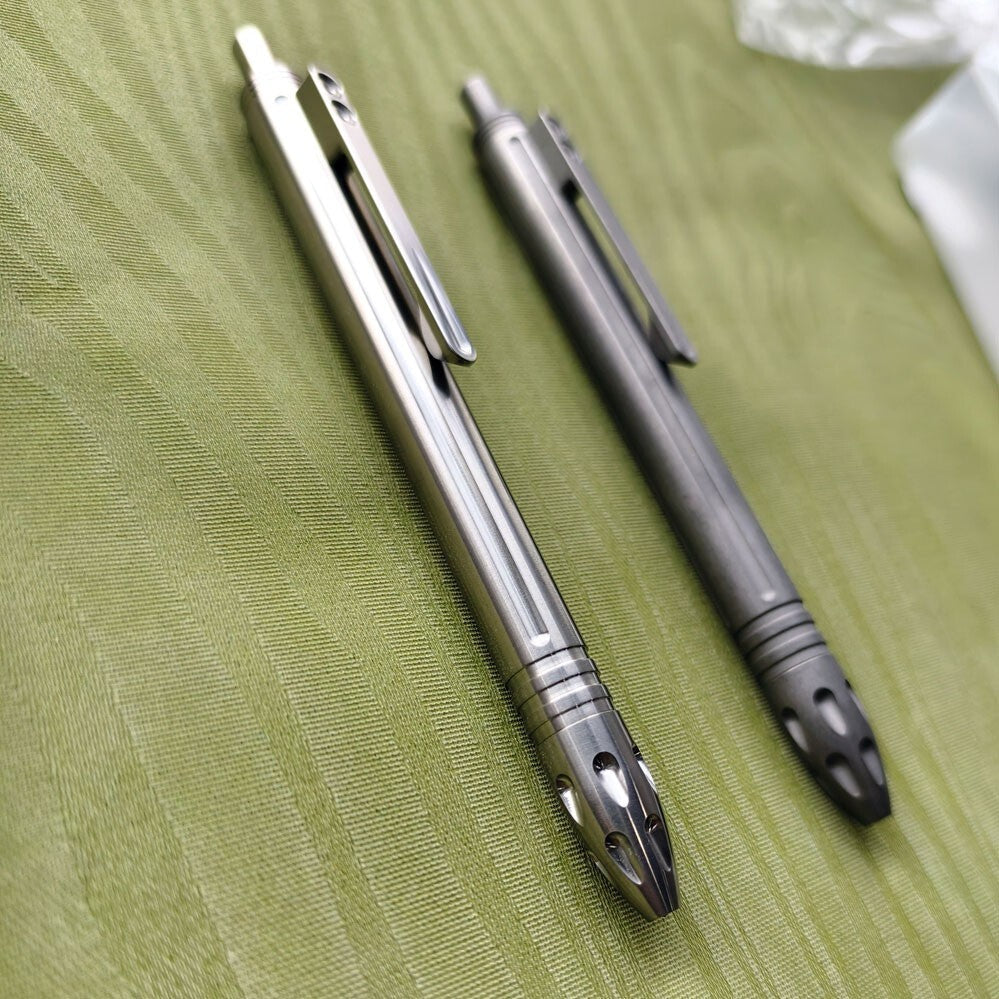 TC4 Titanium Practical Ballpoint Pens Office Signature Metal Pen EDC Multi-Tools 07FC0E-D4 - KOEEK