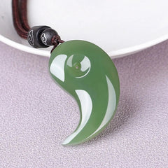 Yin Yang Bagua Pendant Couple Set Dragon Phoenix Jade Harmony Symbol 07FC0E-D4 - KOEEK