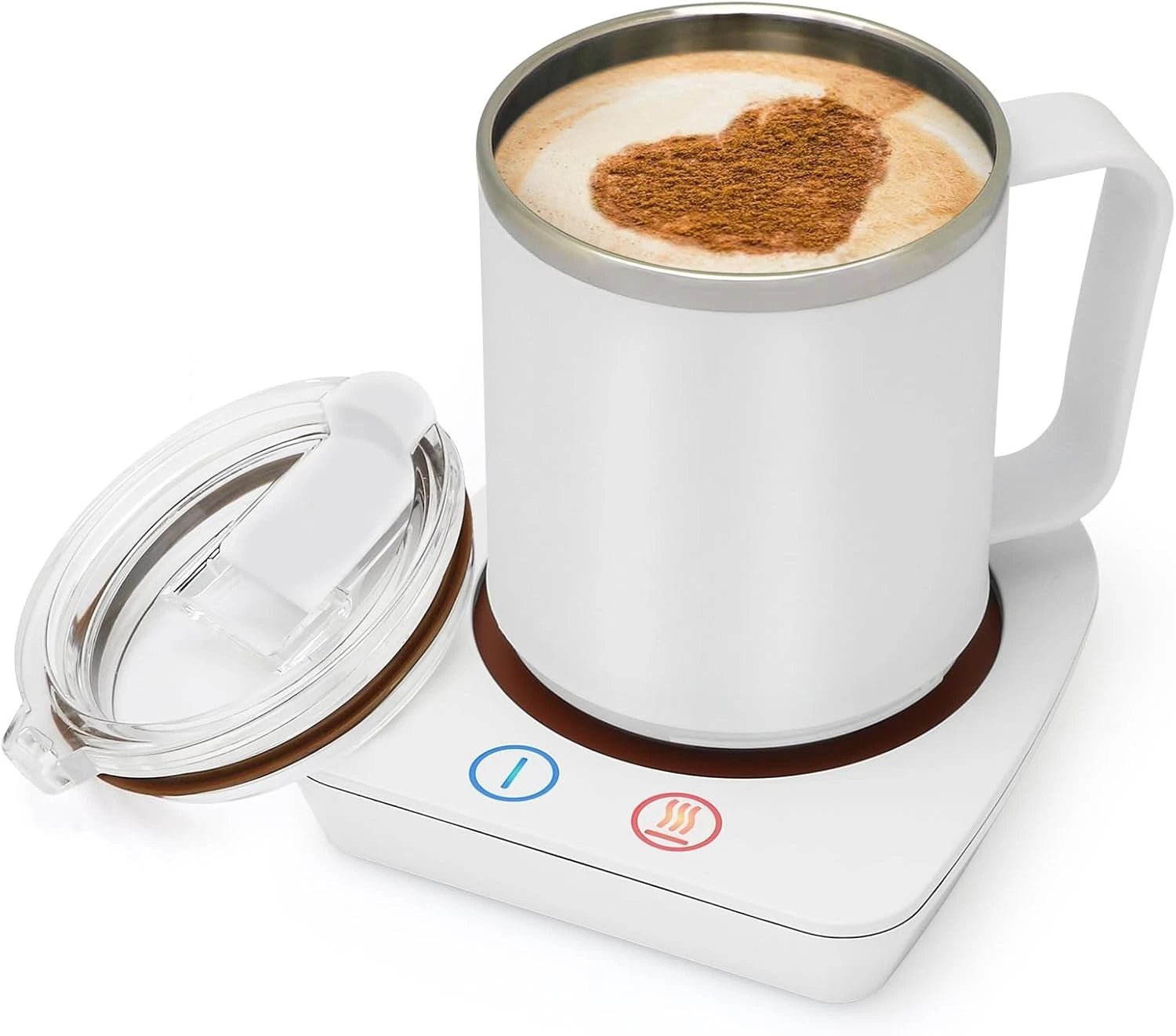 Coffee cup warmer and mug warmer with 3 temperature settings 07FC0E-D4 - KOEEK