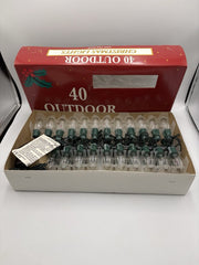 & BOXED Vintage 1990’s 40 Outdoor Christmas Lights Made In Malaysia 07FC0E-D4 - KOEEK