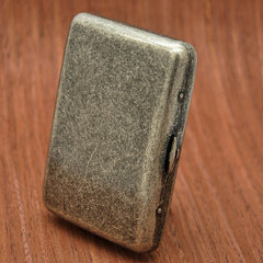 Handmade Brass Metal Carved Cigarette Cases Holder Box Holds 16 Cigarettes 07FC0E-D4 - KOEEK