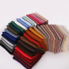 Women's Hijabs Scarf Solid Cotton Blend Breathable Muslim Scarf Shawls and Wraps 07FC0E-D4 - KOEEK