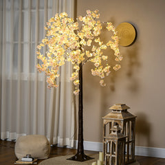 HOMCOM 180cm Cherry Blossom Tree Light with 350 LED Lights Fake Sakura Tree HOMCOM - KOEEK