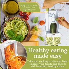 5-blade vegetable spiral slicer: the most powerful and heavy-duty spiral slicer 07FC0E-D4 - KOEEK
