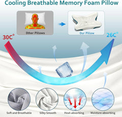 Cervical pillow, relieves neck pain - Ergonomic neck pillow 07FC0E-D4 - KOEEK
