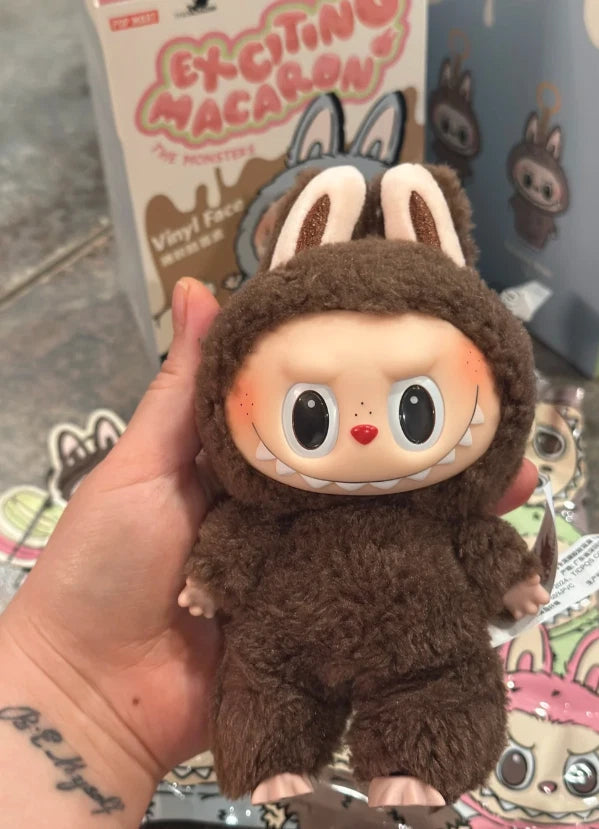 Secret Chase Item:POPMART The Monster Tasty Macarons Chestnut Cocoa Single Decor 07FC0E-D4 - KOEEK
