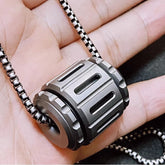 EDC Titanium Rotate Pendan Paracord Knife Cord Bead DIY Necklace Bracelet Bead 07FC0E-D4 - KOEEK
