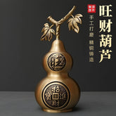 Brass Bagua Gourd Figurine Hollow With Lid Feng Shui Bedroom Home Desk Decor 07FC0E-D4 - KOEEK