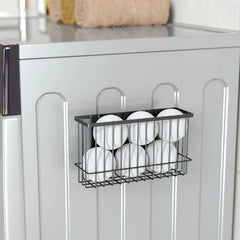 Magnetic metal basket storage rack, dryer ball holder, 2-piece set 07FC0E-D4 - KOEEK
