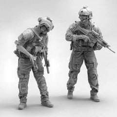 1/35 Resin Figure Model Kit US Special Forces 2 Figures Unassambled Unpainted 07FC0E-D4 - KOEEK