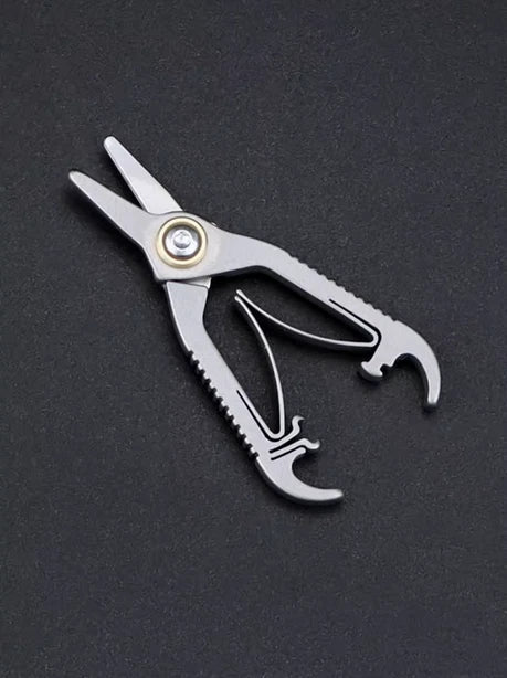 Titanium alloy portable mini EDC multifunctional tool nose hair clipper knife 07FC0E-D4 - KOEEK