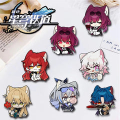 Anime Honkai: Star Rail Figure Cartoon Pin Brooch Badge 7Pcs/Set Display Gift 07FC0E-D4 - KOEEK