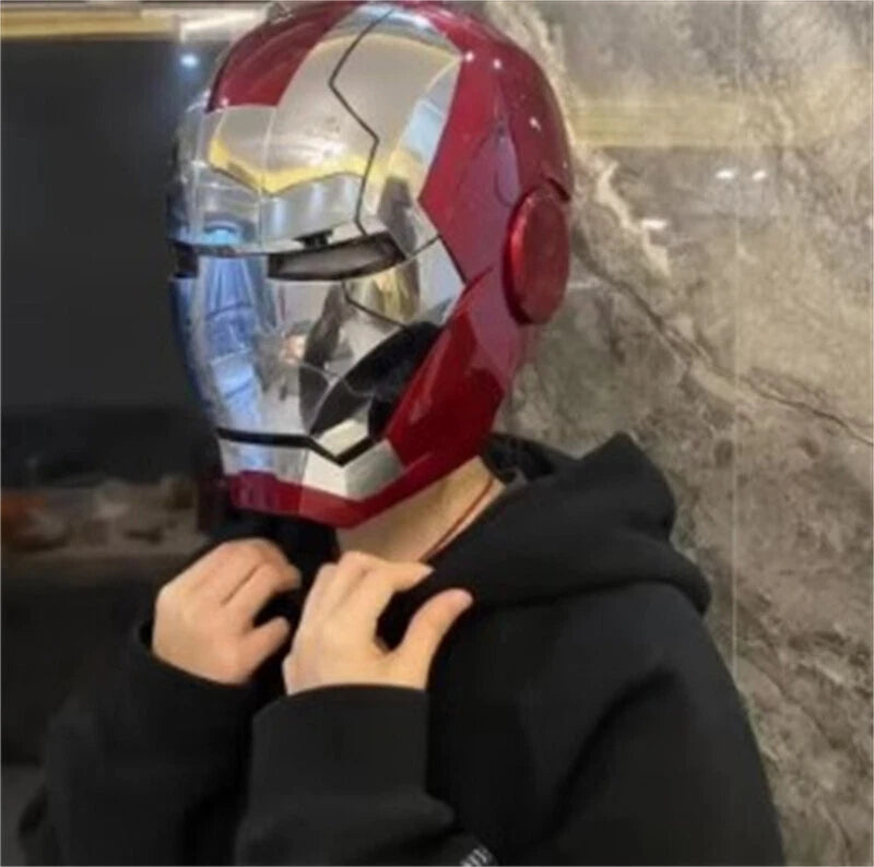 In Stock! Iron Man MK5 Wearable 1:1 Helmet Automatic Voice-Control Mask Cosplay 07FC0E-D4 - KOEEK
