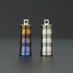 Titanium Waterproof Pill Box Organizer Container Case Storage Tank EDC Key chain 07FC0E-D4 - KOEEK