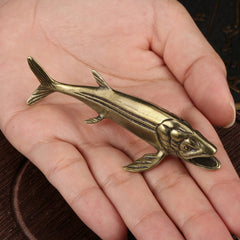 Solid Brass Leedsichthys Figurine Small Statue Home Ornament Collectibles Gifts 07FC0E-D4 - KOEEK