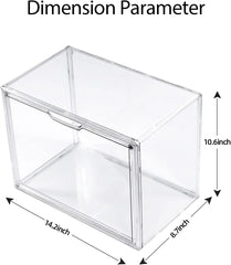3Pack Closet Clear Plastic Handbag Organizer, Acrylic Handbag Display Case 07FC0E-D4 - KOEEK