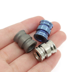 Titanium Alloy Knife Bead Parachute Rope Lanyard Pendant EDC DIY Zipper Head 07FC0E-D4 - KOEEK