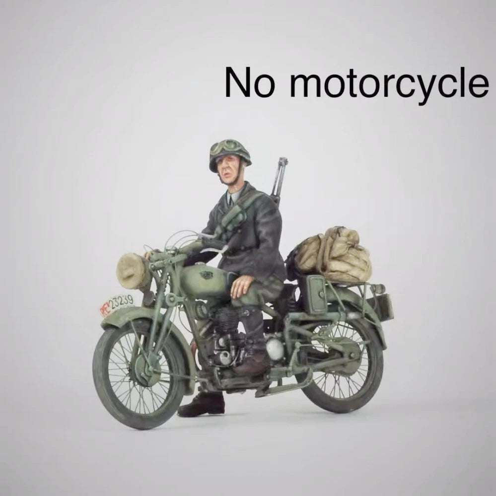 1:35 resin figure model 1 Italian motorcycle rider (No motorcycle) Unassembled 07FC0E-D4 - KOEEK
