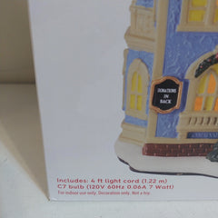 !! Marines Toys For Tots Holiday Time Christmas Village Light Up House 2023 HOLIDAY TIME - KOEEK