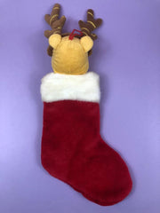 Disney Christmas Winnie The Pooh Reindeer Plush Holiday Decoration Stocking DISNEY - KOEEK