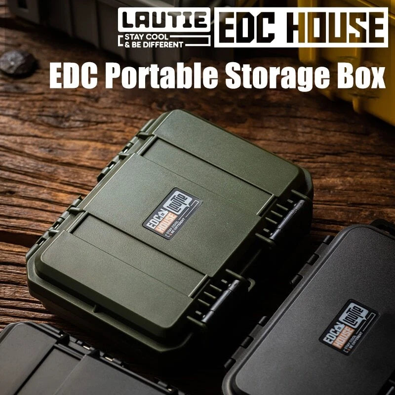 LAUTIE Portable Storage Box Waterproof ABS Shockproof Slider Container EDC 07FC0E-D4 - KOEEK