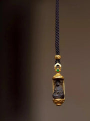 Copper Mini Buddha Amulet Pendant Necklace Vintage Style Unisex Jewelry 07FC0E-D4 - KOEEK