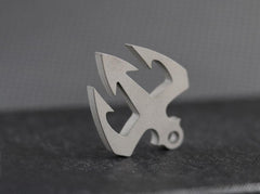 TC4 Titanium Alloy Necklace Pendant Knife Lanyard Bead EDC Charm DIY Men Women 07FC0E-D4 - KOEEK