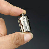 TC4 Titanium Waterproof Pill Container Revolver Cylinder Keychain Pendant EDC 07FC0E-D4 - KOEEK
