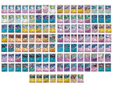 120 Pcs 2025 Pokemon TCG S-Chinese Gem Pack Vol.3 CBB3C Common 1/2Star Stamp Set 07FC0E-D4 - KOEEK