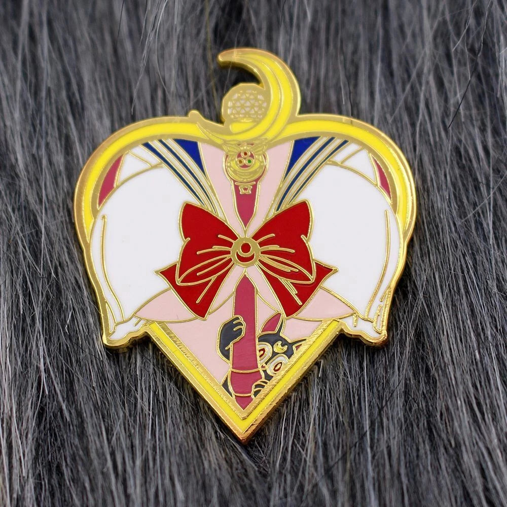 Anime Sailor Moon Tsukino Usagi Chests Metal Pin Badge Collectible 07FC0E-D4 - KOEEK