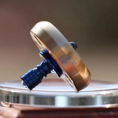 Titanium Alloy Handle Brass Spinning Top Ceramic Bead EDC Fidget Spinner Toys 07FC0E-D4 - KOEEK