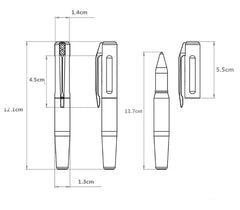 Titanium Alloy + Polyetherimide ULTEM Rollerball Ballpoint Gel G2 Refills 07FC0E-D4 - KOEEK