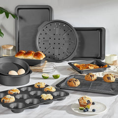 Bakeware Set, Baking Pan Set, Kitchen Nonstick Oven Pan 07FC0E-D4 - KOEEK