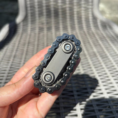 Creative Mechanical Tank Finger Gyroscope Chain Gear Outdoor Portable EDC Toy 07FC0E-D4 - KOEEK