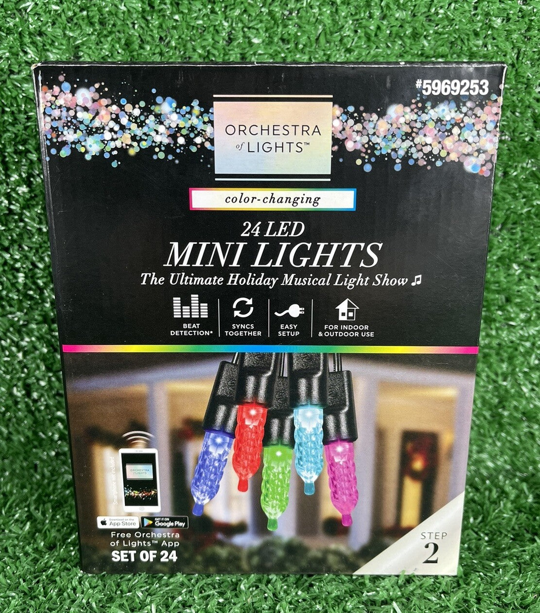 24 Gemmy Orchestra of Lights Color-Changing Faceted Mini LED Lights - GEMMY - KOEEK