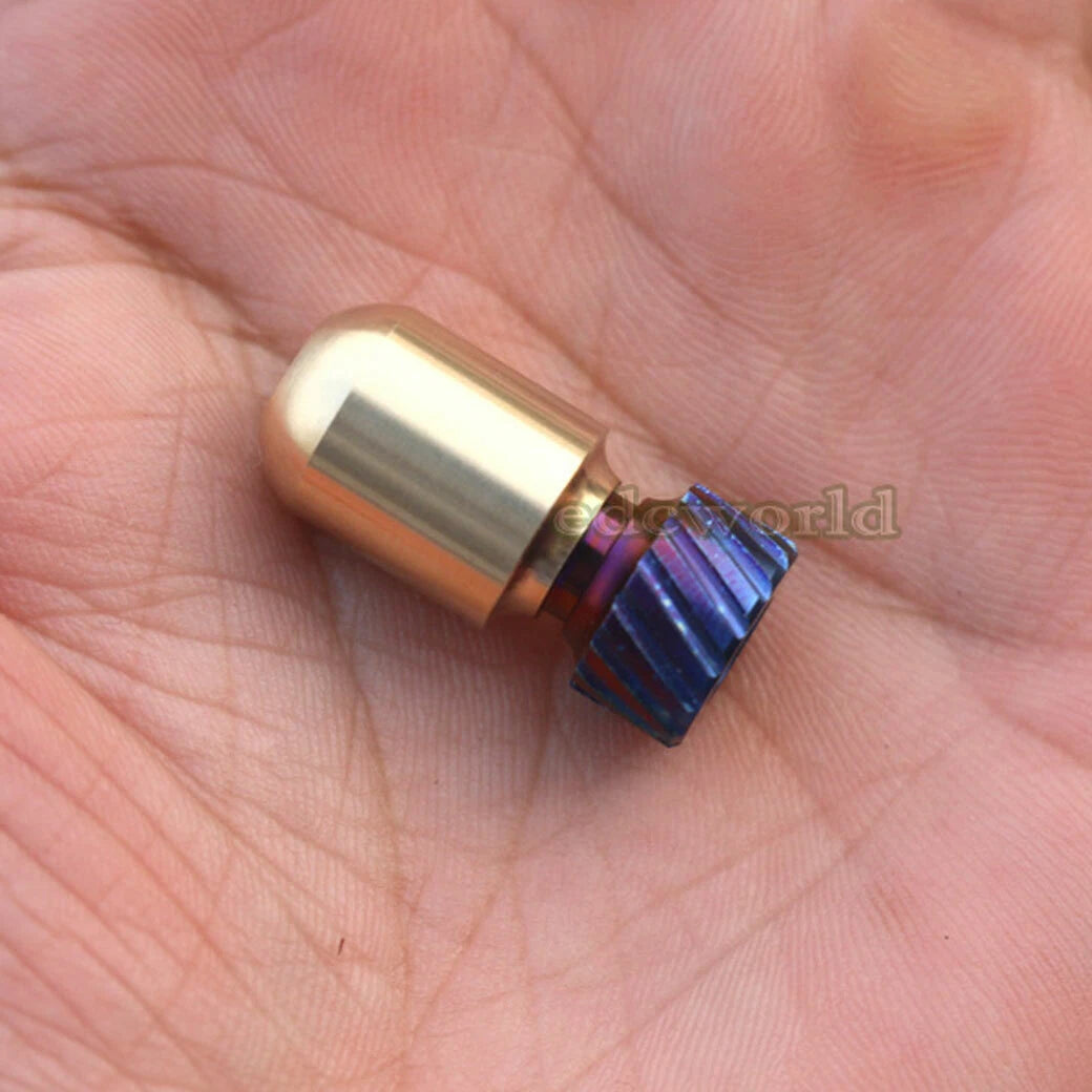 TITNAER Titanium + Brass Key Parachute Cord Knife Bead Pendant Lanyard DIY EDC 07FC0E-D4 - KOEEK