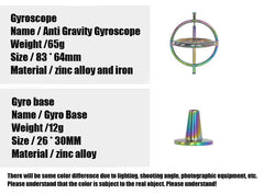 Metal Gyroscope Anti Gravity Rotating Balance Mechanical Gyroscope Teaching Tool 07FC0E-D4 - KOEEK