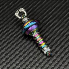 Outdoor Stainless Steel EDC Fidget Spinner Pendant Colorful Metal Pendant 07FC0E-D4 - KOEEK