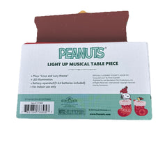 Peanuts Charlie Brown Snoopy Fireplace Musical Light Up Christmas Display 07FC0E-D4 - KOEEK