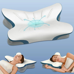 Cervical pillow, relieves neck pain - Ergonomic neck pillow 07FC0E-D4 - KOEEK
